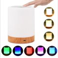 thumbnail image 5 of Lámpara de noche LED, lámpara de mesa de ambiente regulable para sala de estar de dormitorio, luz nocturna portátil de 16 colores con luz blanca cálida y regalos que cambian de color Adepaton LN-0084, 5 of 5