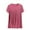 Red, variant on Posijego Women's Pajama Tops Plus Size Sleep Top Short Sleeve Pleated Loose Casual T-Shirts Loungewear