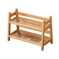 thumbnail image 3 of deevoka Water Cup Display Rack 2 Tier Decorative Simple Coffee Mug Holder Home Decor Wood, 3 of 9