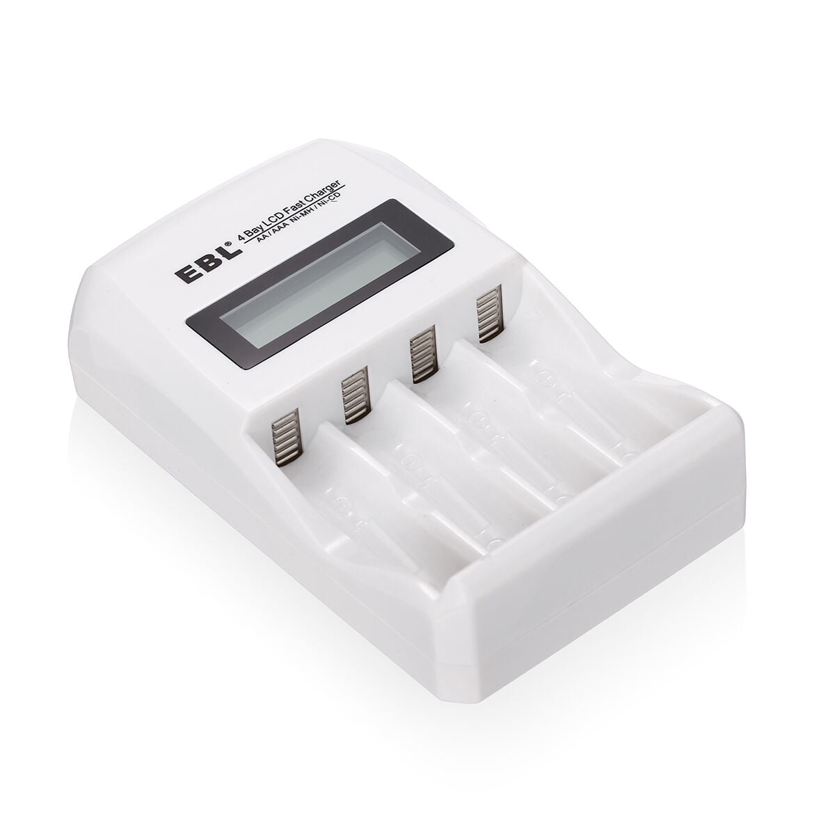 EBL Rechargeable AA Batteries with LCD Battery Charger, 12 Pack of 2300mAh 1.2v Ni-MH AA Rechargeable Battery and Smart Independent Slot Battery Charger