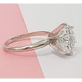 thumbnail image 4 of 2Ct Lab Created Diamond Round Cut Solitaire Leady Beauty Ring 14K White Gold Plated, 4 of 4