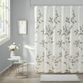 thumbnail image 3 of Gracie Mills Patton Modern Lightweight Botanical Burnout Shower Curtain - GRACE-9104, 3 of 3