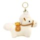 thumbnail image 1 of Colgante de bolso con forma de caballo, accesorio para bolso con llavero y anillos de peluche creativos. Blanco, 1 of 7