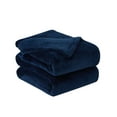 thumbnail image 2 of Southshore Fine Living, Inc. Oversized Blankets Full Size, Microfleece Blanket Queen, Navy Blue, 2 of 5