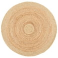 thumbnail image 2 of SAFAVIEH Braided Carina Bordered Reversible Area Rug, Gold/Natural, 6' x 6' Round, 2 of 11