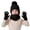 Black, variant on Boys Girls Hat Muffler Gloves 3 Piece Set Fall Winter Fleece Warm Knit Outwear for Kids,Purple