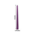 thumbnail image 2 of Efavormart 12 Pack | Metallic Purple 10" Premium Wax Taper Candles, Unscented Candles, 2 of 8