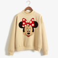 thumbnail image 1 of Sudaderas con capucha navideñas de cuello alto, sudadera de dibujos animados Kawaii de Minnie, Sudadera con capucha de Mickey Mouse de Disney, ropa para niña, sudaderas superiores, 1 of 5