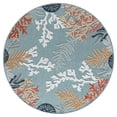 thumbnail image 2 of Laddha Home Designs 5.25' Coral Bordered Outdoor Area Throw Rug - Multicolor, 2 of 9