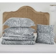 thumbnail image 5 of Spirit Linen Home Est. 1988 Foliage Collection Comforter Set - Oversized Reversible Bedding, Pre-Washed for Extra Softness, King, Grey Ivory, 5 of 13
