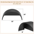 thumbnail image 4 of M optimized Set of 2 Single Axle Trailer Fenders with Fender Backs, 32"x9"x15" Trailer Fender Replacement Fits for 14" to 16" Wheels, 4 of 7