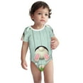 thumbnail image 2 of Junzan White Bunny Bottom And Easter Eggs Print Short-Sleeve Baby Climbing Clothes, Bodysuits for Infant One-Piece for Baby Boys & Girls Baby Clothes Baby Romper with Snap Closure-18 Months, 2 of 6