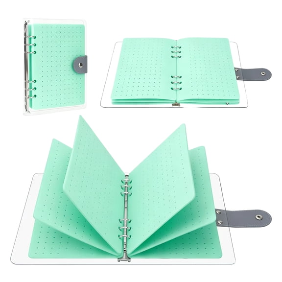 Enamel Pin Display Case Collection Book, Lapel Pin Organizer with 6-Ring Binder and Felt Pages for Brooches Badges Storage and Display