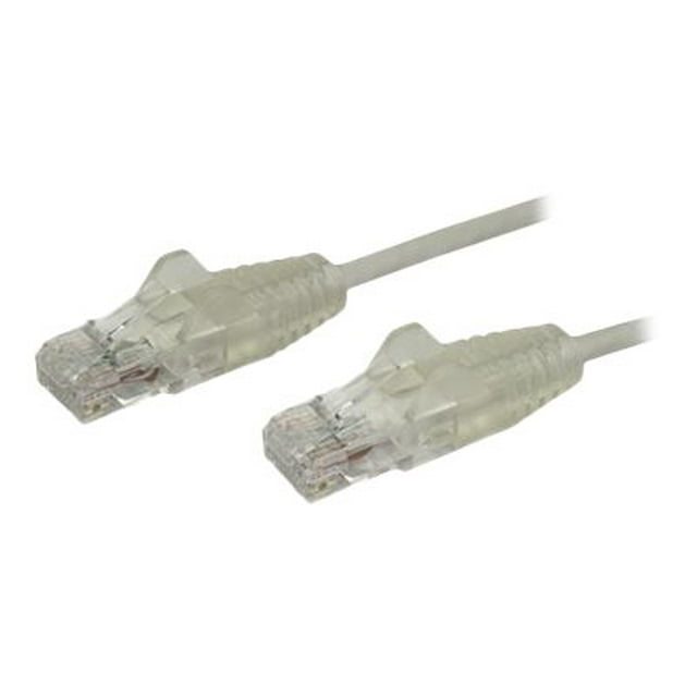StarTech.com 10ft Slim LSZH CAT6 Ethernet Cable, 10 Gigabit Snagless RJ45 100W PoE Patch Cord, CAT 6 10GbE UTP Network Cable w/Strain Relief, Gray, Fluke Tested/ETL/Low Smoke Zero Halogen - Category 6 - 28AWG (N6PAT10GRS) - Patch cable - RJ-45 (M) to RJ-45 (M) - 10 ft - UTP - CAT 6 - snagless, stranded - gray