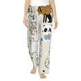 thumbnail image 2 of Picia Hand Drawn Animals Womens Soft Woven Cotton Elastic Waistband Sleep Pajama Pant Lounge Sleep Pant With Pockets And Drawstring-Small, 2 of 9