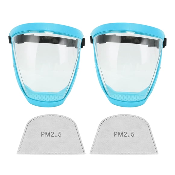 Cubierta protectora transparente para la cara, cubierta protectora para la cara de 2 piezas, cubierta protectora transparente para la cara, escudo facial protector, diseño de última generación