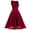 Red, variant on Fesfesfes Women Gowns V-Neck Lace Color Block Draped Patchwork Cute Party Evening Formal Dress