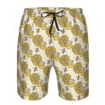 thumbnail image 4 of Naloa Cartoon Honey Pot Bee Sunflower Men's Beach Shorts, Surfing shorts, Swim trunks, Quick Dry Swim Trunks for Surfing Beach Fun - Medium, 4 of 9