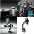 thumbnail image 2 of Professional Aluminum Dashboard Phone Mount Rack Holder Adhesive Base 360 Rotation Adjustable For 4-7 Inch Devices, 2 of 8