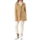 thumbnail image 2 of Abrigo largo de invierno de doble botonadura con cuello Peter Pan para mujer Inspire Chic XS color caqui, 2 of 7