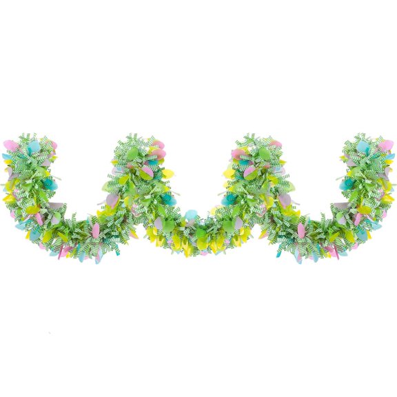 THHEIC Easter Egg Garland 6.5FT - Colored Egg Decorative Garland for Easter Party Home Display and Seasonal Holiday Decoration