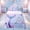 Pink Purple A, variant on meiyoeat Mermaid Scale Letter L Twin Sheets for Kids Girls, Marine Starfish Bedding, Purple Blue, 3-Piece, 1 Flat Sheet, 1 Fitted Sheet and 1 Pillowcase