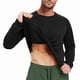 thumbnail image 4 of pstuiky camisas de manga larga para hombre, Blusa informal de manga larga con cuello redondo y diseño deportivo de color liso para hombre tops de invierno para hombre xxl, 4 of 5