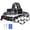8LED头灯黑红带 彩盒装（含USB线+2*18650锂电池）, variant on Rechargeable headlight, 8 LED 18000 high lumen red headlight, IPX4 waterproof USB headlight, headlight, 8 modes, suitable for outdoor running, hunting, hiking, camping equipment