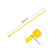 thumbnail image 3 of 6 Inch x 0.1 Inch Yellow Cable Zip Ties Self-Locking Nylon Tie Wraps 80 Pack, 3 of 5