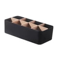 thumbnail image 1 of Organizador de escritorio, soporte de Control remoto, organizador de maquillaje que ahorra espacio, caja porta lápices de escritorio para artículos negro, 1 of 9