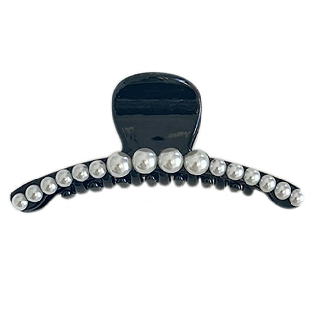 Pince à Cheveux Femme Fausse Perle Rétro Antidérapante Pince à Cheveux Barrette