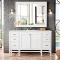 thumbnail image 3 of James Martin Vanities E444-V72-GW-3LDL Addison 72" Double Basin Wood Vanity Set - White, 3 of 3