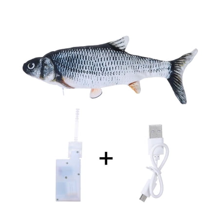 New Dancing USB Waggling Floppy Fish Interactive Pet Toy Simulation Fish Cat Toys STYLE 2