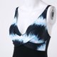 thumbnail image 5 of Gibobby Bañador de una pieza Traje de baño de bikini sexy sin espalda con cuello en V voluptuoso para mujer(Azul,M), 5 of 5