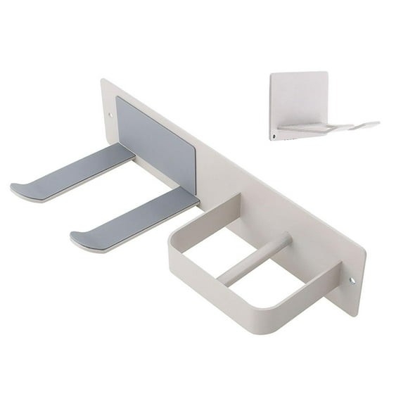 Hair Dryer Holder Wall-mounted Punch-free Waterproof Air Blower Storage Rack Bathroom Countertop Organizer Daily Use