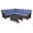 Brown/Blue, variant on Bellefurn Outdoor Wicker Patio Furniture Set,Outdoor Wicker Sectional Sofa Set L-Shaped Sectional Sofa with Coffee Table,All Weather Rattan Conversation Set for Backyard Porch Garden