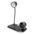 thumbnail image 1 of M Buder Lámpara de Lectura y Cargador Inalámbrico Rápido de 15W, Soporte para Teléfono de Escritorio con Iluminación Ajustable y Cuidado de los Ojos, Negro, 27.0 cm / 10.6 inches, 1 of 9