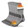 thumbnail image 2 of Velvet Velvet Hiking Socks for Warmth, Round Neck, Winter Boot Socks, Suitable for Both Men And Women, Pack of 3 Pairs., 2 of 8