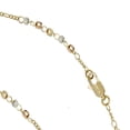 thumbnail image 4 of Rosario Horoz 60cm 3 colores, chapa de oro 18K, con cruz y virgen, 4 of 5