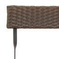 thumbnail image 3 of vidaXL Chair Outdoor Bistro Accent Folding Side Chair Poly Rattan and Steel, 3 of 9