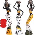 thumbnail image 1 of Lote de 3 esculturas africanas Sincero Figura de Mujer decoración de la casa, 1 of 5