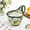 Emerald Daisy, variant on 16oz Hand-painted Ceramic Soup Mug With Handle Bowl Cozy Included