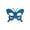A006- Light Blue, variant on Vintage Halloween Half Mask for Masquerade Party, Blue Sequin Butterfly Face Mask 6 Inch Wide, Perfect for Masquerade Mask for Men, Masquerade Mask for Women, Ideal Halloween