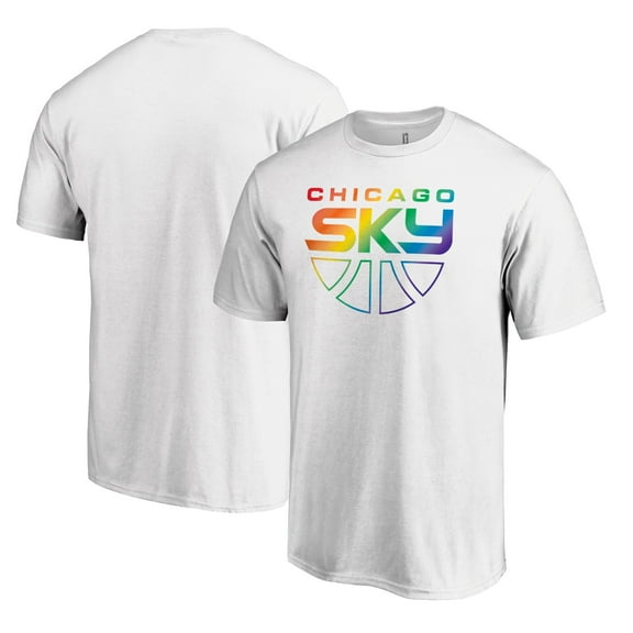 Unisex White Chicago Sky Team Pride Wordmark T-Shirt