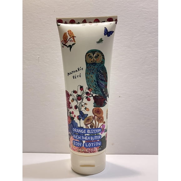 Heathcote & Ivory Nathalie Lete Loción corporal de flor de naranja Forrest Folk Owl 8.5oz