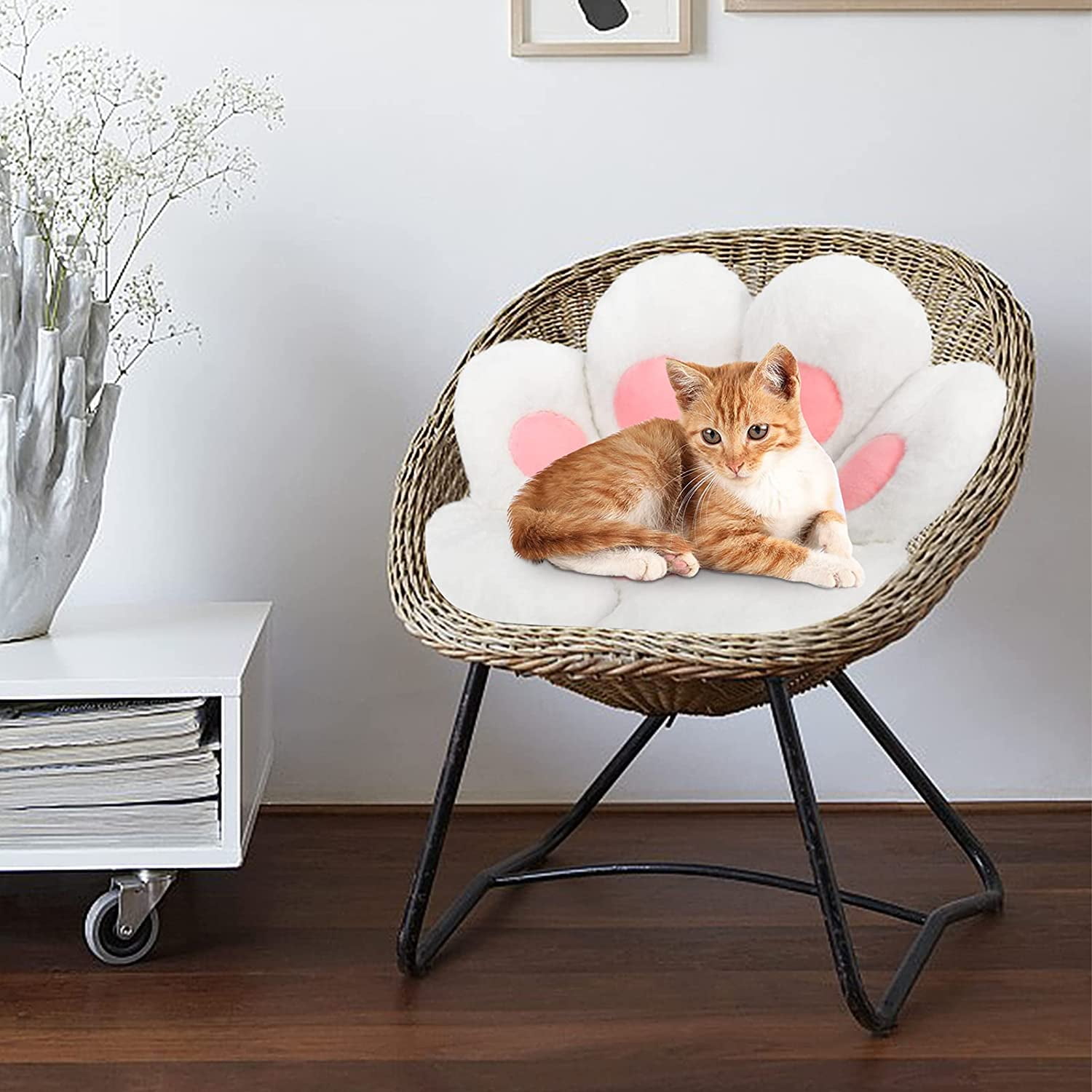 Cat Paw Cushion- Kawaii Cozy Cute Seat Cushion, Cat Paw Shape