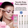 thumbnail image 5 of Vertex Beauty Eyeliner Brush Set Makeup Brush Pencil Liquid Gel Liner Winged Brushes Small Firm Angled Wing Tip Kit Black Pen Stencils Thin Flat Stencil Perfect Sharpener Cat Eyeshadow Brown Eyebrow, 5 of 8