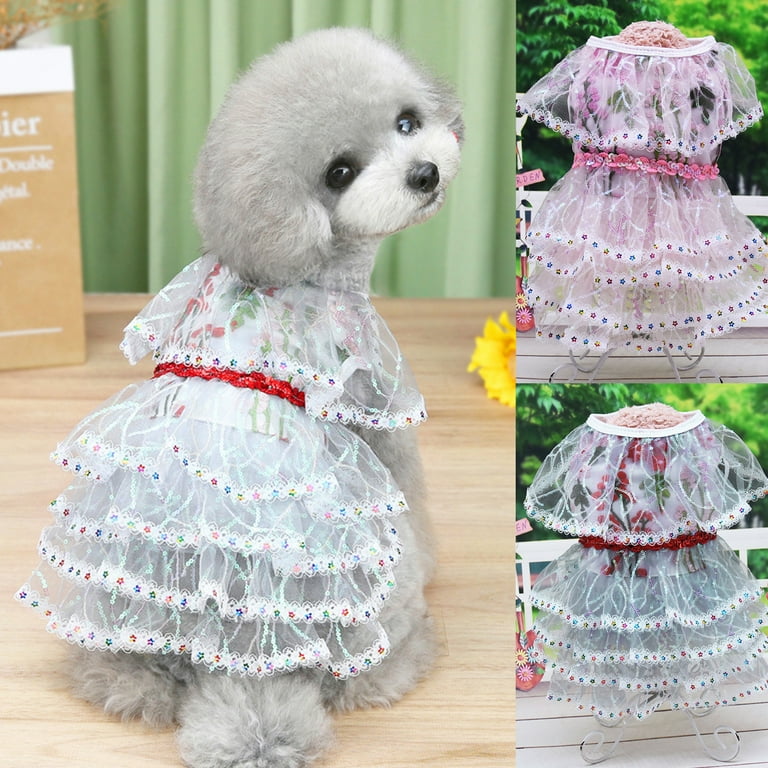 Visland Pet Dress Super Thin Breathable Pullover Dog Wedding Lace Dress Puppy Costume - Walmart.com Visland Pet Dress Super Thin Breathable Pullover Dog Wedding Lace Dress Puppy Costume - Walmart.com