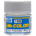thumbnail image 1 of Mr. Color 159 - Super Silver Metallic/Car (C159) Plastic Model Kit Paint, 1 of 1