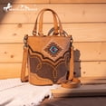 thumbnail image 4 of Montana West Bucket Crossbody Bag for Women Western Aztec Embroidered Purses, Brown, 4 of 7